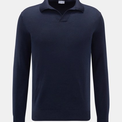 von Braun - Herren - Merino Strickpolo navy von Braun - Herren - Merino Strickpolo navy