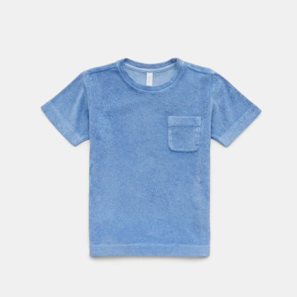 04651/ A trip in a bag - Herren - Kinder Frottee Rundhals-T-Shirt %27Kids Terry Tee%27 hellblau 04651/ A trip in a bag - Herren - Kinder Frottee Rundhals-T-Shirt %27Kids Terry Tee%27 hellblau