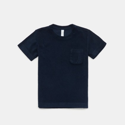 04651/ A trip in a bag - Herren - Kinder Frottee Rundhals-T-Shirt %27Kids Terry Tee%27 navy 04651/ A trip in a bag - Herren - Kinder Frottee Rundhals-T-Shirt %27Kids Terry Tee%27 navy
