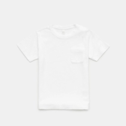 04651/ A trip in a bag - Herren - Kinder Frottee Rundhals-T-Shirt %27Kids Terry Tee%27 weiß 04651/ A trip in a bag - Herren - Kinder Frottee Rundhals-T-Shirt %27Kids Terry Tee%27 weiß