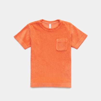 04651/ A trip in a bag - Herren - Kinder Frottee Rundhals-T-Shirt %27Kids Terry Tee%27 orange 04651/ A trip in a bag - Herren - Kinder Frottee Rundhals-T-Shirt %27Kids Terry Tee%27 orange