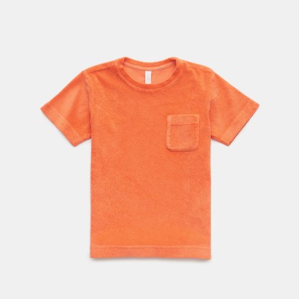 04651/ A trip in a bag - Herren - Kinder Frottee Rundhals-T-Shirt %27Kids Terry Tee%27 orange 04651/ A trip in a bag - Herren - Kinder Frottee Rundhals-T-Shirt %27Kids Terry Tee%27 orange