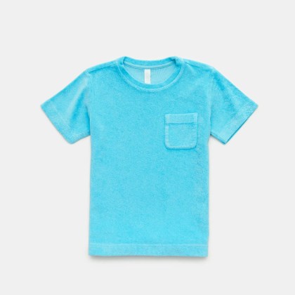 04651/ A trip in a bag - Herren - Kinder Frottee Rundhals-T-Shirt %27Kids Terry Tee%27 türkis 04651/ A trip in a bag - Herren - Kinder Frottee Rundhals-T-Shirt %27Kids Terry Tee%27 türkis