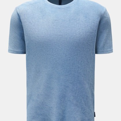 04651/ A trip in a bag - Herren - Frottee Rundhals-T-Shirt %27Terry Tee%27 rauchblau 04651/ A trip in a bag - Herren - Frottee Rundhals-T-Shirt %27Terry Tee%27 rauchblau