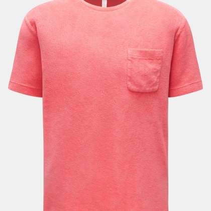 04651/ A trip in a bag - Herren - Frottee Rundhals-T-Shirt %27Terry Tee%27 koralle 04651/ A trip in a bag - Herren - Frottee Rundhals-T-Shirt %27Terry Tee%27 koralle