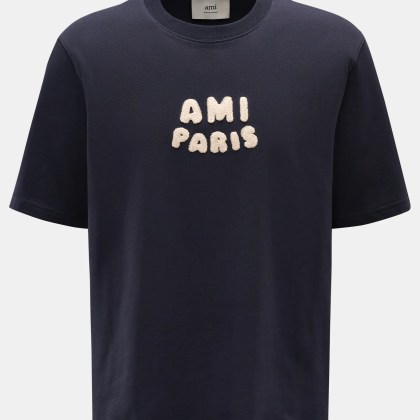 Ami Paris - Herren - Rundhals-T-Shirt navy Ami Paris - Herren - Rundhals-T-Shirt navy