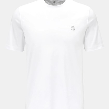 Brunello Cucinelli - Herren - Rundhals-T-Shirt weiß Brunello Cucinelli - Herren - Rundhals-T-Shirt weiß