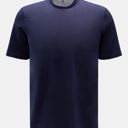 Brunello Cucinelli - Herren - Rundhals-T-Shirt navy Brunello Cucinelli - Herren - Rundhals-T-Shirt navy