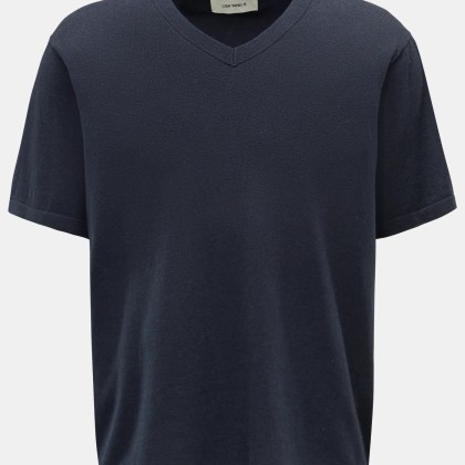 Lisa Yang - Herren - V-Neck Kurzarm-Pullover %27Brayden%27 navy Lisa Yang - Herren - V-Neck Kurzarm-Pullover %27Brayden%27 navy