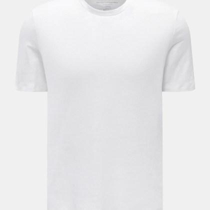 Majestic Filatures - Herren - Leinen Rundhals-T-Shirt weiß Majestic Filatures - Herren - Leinen Rundhals-T-Shirt weiß