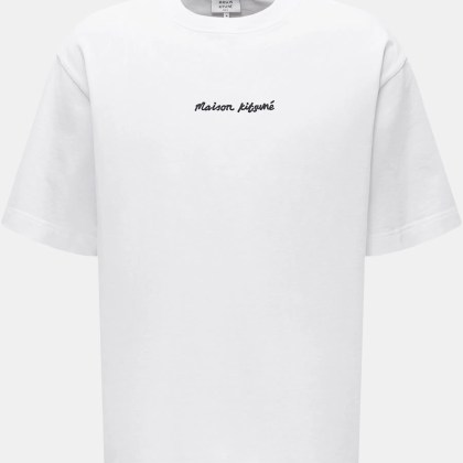 Maison Kitsuné - Herren - Rundhals-T-Shirt weiß Maison Kitsuné - Herren - Rundhals-T-Shirt weiß