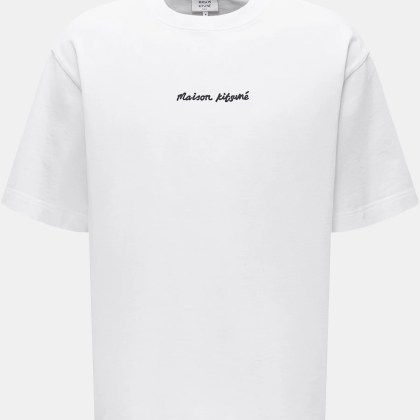 Maison Kitsuné - Herren - Rundhals-T-Shirt weiß Maison Kitsuné - Herren - Rundhals-T-Shirt weiß
