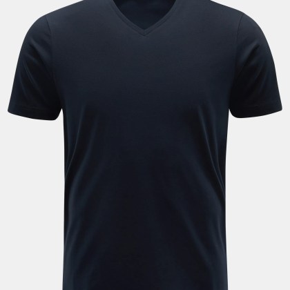 Stefan Brandt - Herren - V-Neck T-Shirt %27Artur%27 dark navy Stefan Brandt - Herren - V-Neck T-Shirt %27Artur%27 dark navy