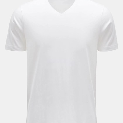 Stefan Brandt - Herren - V-Neck T-Shirt %27Artur%27 weiß Stefan Brandt - Herren - V-Neck T-Shirt %27Artur%27 weiß