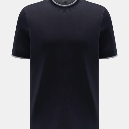 Brunello Cucinelli - Herren - Rundhals-T-Shirt navy Brunello Cucinelli - Herren - Rundhals-T-Shirt navy