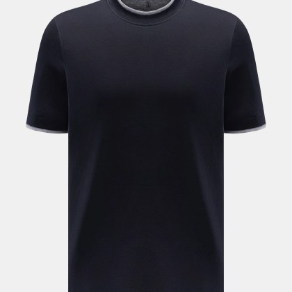 Brunello Cucinelli - Herren - Rundhals-T-Shirt navy Brunello Cucinelli - Herren - Rundhals-T-Shirt navy