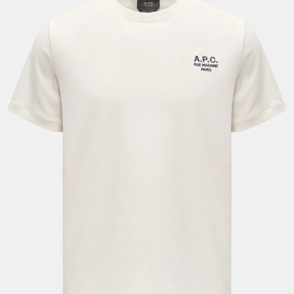 A.P.C. - Herren - Rundhals-T-Shirt %27Standard Rue Madame%27 offwhite A.P.C. - Herren - Rundhals-T-Shirt %27Standard Rue Madame%27 offwhite