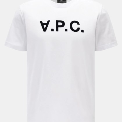 A.P.C. - Herren - Rundhals-T-Shirt %27Standard Grand VPC%27 weiß A.P.C. - Herren - Rundhals-T-Shirt %27Standard Grand VPC%27 weiß