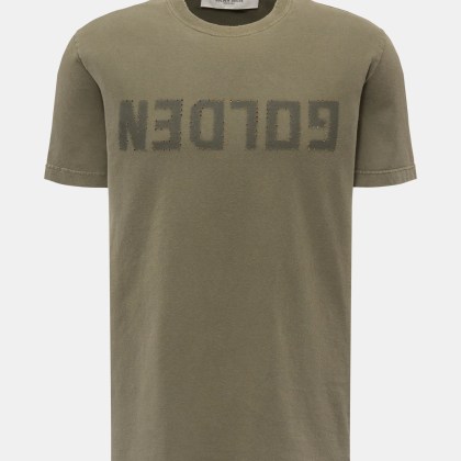 Golden Goose - Herren - Rundhals-T-Shirt graugrün Golden Goose - Herren - Rundhals-T-Shirt graugrün