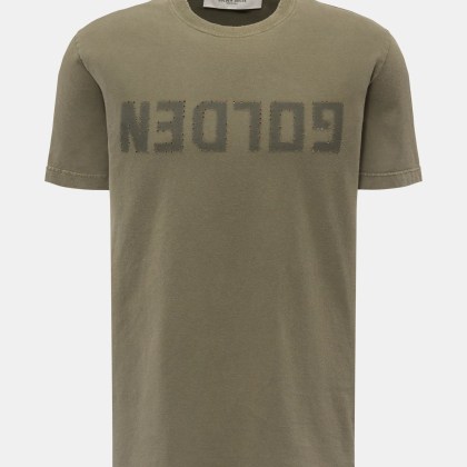 Golden Goose - Herren - Rundhals-T-Shirt graugrün Golden Goose - Herren - Rundhals-T-Shirt graugrün