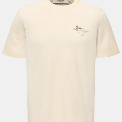 Golden Goose - Herren - Rundhals-T-Shirt creme Golden Goose - Herren - Rundhals-T-Shirt creme