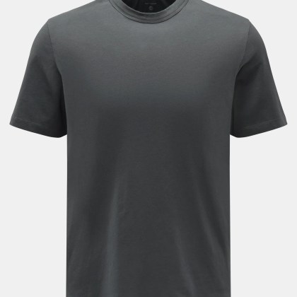 Officine Générale - Herren - Rundhals-T-Shirt %27Cneck Tee%27 dunkelgrau Officine Générale - Herren - Rundhals-T-Shirt %27Cneck Tee%27 dunkelgrau
