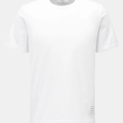 Thom Browne - Herren - Rundhals-T-Shirt weiß Thom Browne - Herren - Rundhals-T-Shirt weiß