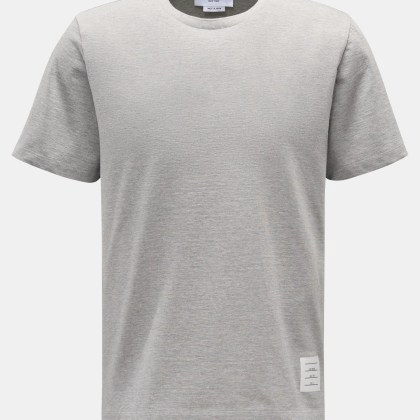Thom Browne - Herren - Rundhals-T-Shirt grau meliert Thom Browne - Herren - Rundhals-T-Shirt grau meliert