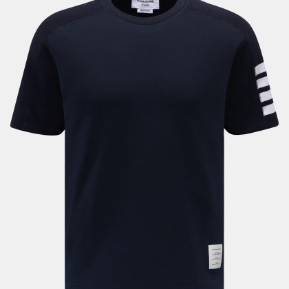 Thom Browne - Herren - Rundhals-T-Shirt navy Thom Browne - Herren - Rundhals-T-Shirt navy