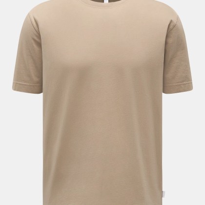 04651/ A trip in a bag - Herren - Rundhals-T-Shirt taupe 04651/ A trip in a bag - Herren - Rundhals-T-Shirt taupe