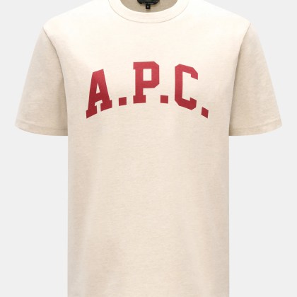 A.P.C. - Herren - Rundhals-T-Shirt %27Marcus%27 sand meliert A.P.C. - Herren - Rundhals-T-Shirt %27Marcus%27 sand meliert