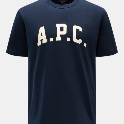 A.P.C. - Herren - Rundhals-T-Shirt %27Marcus%27 navy A.P.C. - Herren - Rundhals-T-Shirt %27Marcus%27 navy