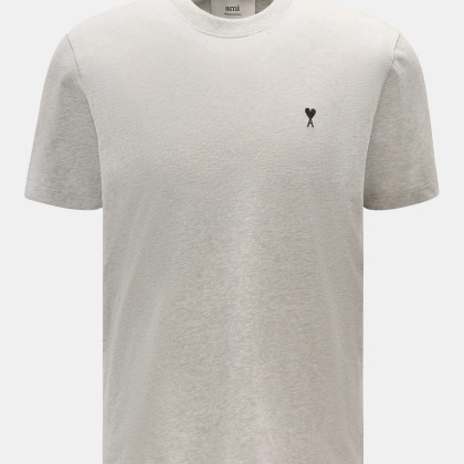 Ami Paris - Herren - Rundhals-T-Shirt hellgrau Ami Paris - Herren - Rundhals-T-Shirt hellgrau