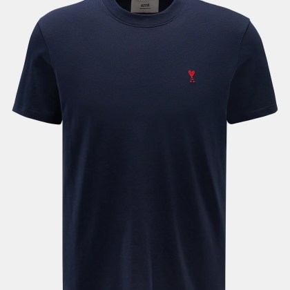 Ami Paris - Herren - Rundhals-T-Shirt navy Ami Paris - Herren - Rundhals-T-Shirt navy