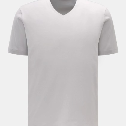 Stefan Brandt - Herren - V-Neck T-Shirt %27Artur%27 hellgrau Stefan Brandt - Herren - V-Neck T-Shirt %27Artur%27 hellgrau