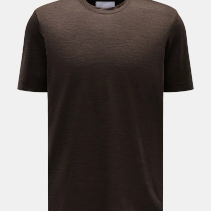 Marco Pescarolo - Herren - Rundhals-T-Shirt %27James%27 dunkelbraun meliert Marco Pescarolo - Herren - Rundhals-T-Shirt %27James%27 dunkelbraun meliert