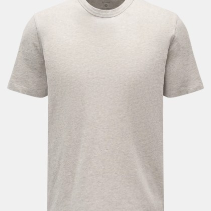 Officine Générale - Herren - Rundhals-T-Shirt %27Cneck Tee%27 hellgrau meliert Officine Générale - Herren - Rundhals-T-Shirt %27Cneck Tee%27 hellgrau meliert