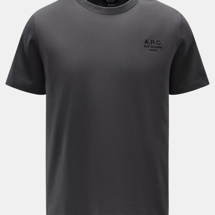 A.P.C. - Herren - Rundhals-T-Shirt %27Standard Rue Madame%27 dunkelgrau A.P.C. - Herren - Rundhals-T-Shirt %27Standard Rue Madame%27 dunkelgrau