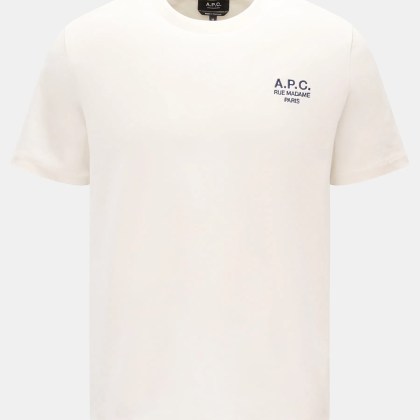 A.P.C. - Herren - Rundhals-T-Shirt %27Standard Rue Madame%27 offwhite A.P.C. - Herren - Rundhals-T-Shirt %27Standard Rue Madame%27 offwhite