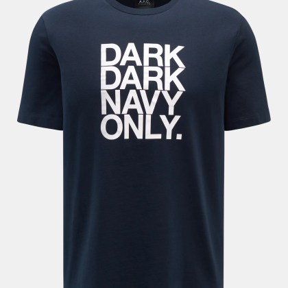A.P.C. - Herren - Rundhals-T-Shirt dark navy A.P.C. - Herren - Rundhals-T-Shirt dark navy
