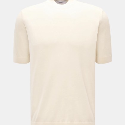Lardini - Herren - Kurzarm-Rundhalspullover creme Lardini - Herren - Kurzarm-Rundhalspullover creme
