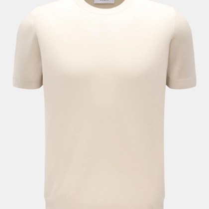 Lardini - Herren - Seiden Kurzarmpullover sand Lardini - Herren - Seiden Kurzarmpullover sand