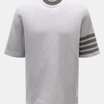 Thom Browne - Herren - Rundhals-T-Shirt grau meliert Thom Browne - Herren - Rundhals-T-Shirt grau meliert