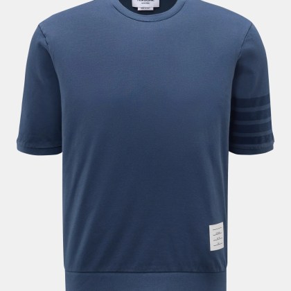 Thom Browne - Herren - Rundhals-T-Shirt graublau Thom Browne - Herren - Rundhals-T-Shirt graublau