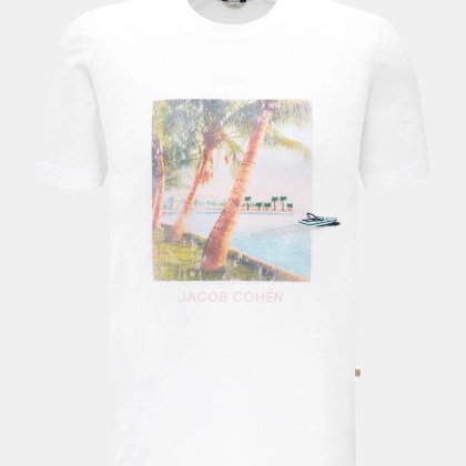Jacob Cohen - Herren - Rundhals-T-Shirt %27Resort%27 weiß Jacob Cohen - Herren - Rundhals-T-Shirt %27Resort%27 weiß