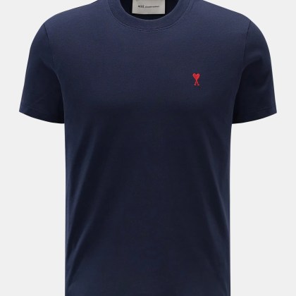 Ami Paris - Herren - Rundhals-T-Shirt navy Ami Paris - Herren - Rundhals-T-Shirt navy