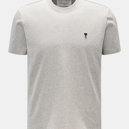 Ami Paris - Herren - Rundhals-T-Shirt grau meliert Ami Paris - Herren - Rundhals-T-Shirt grau meliert