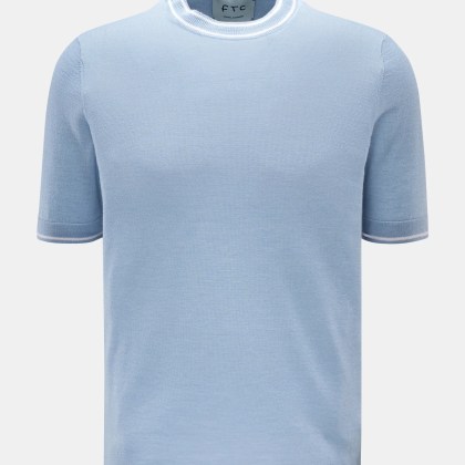 FTC - Herren - Kurzarm-Rundhalspullover hellblau FTC - Herren - Kurzarm-Rundhalspullover hellblau