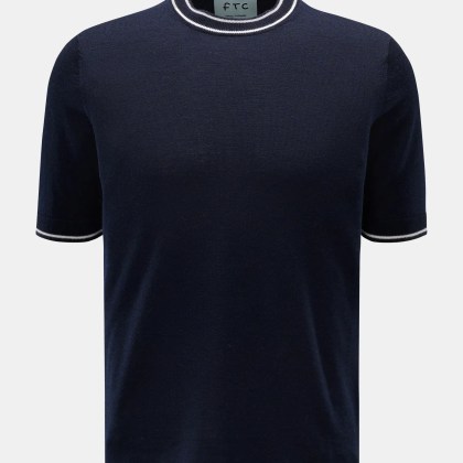 FTC - Herren - Kurzarm-Rundhalspullover navy FTC - Herren - Kurzarm-Rundhalspullover navy