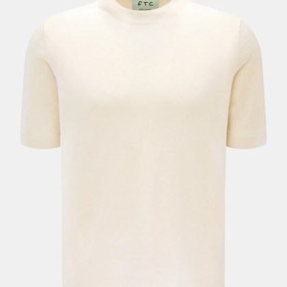 FTC - Herren - Kurzarm-Rundhalspullover creme FTC - Herren - Kurzarm-Rundhalspullover creme